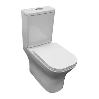 Унитаз напольный Azario Milagro AZ-8502 безободковый смыв торнадо с сиденьем микролифт